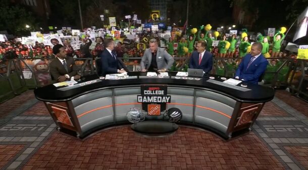 College GameDay set live from Eugene, Oregon.